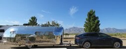Tesla ready to tow Nomad (1), Rusty's RV Ranch, cropped, Oct 19 2020.JPG