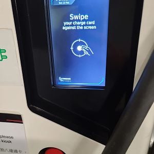 Non Tesla Charging Station Screen